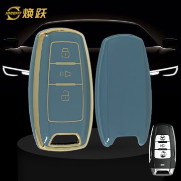 GRA1T1-Granny Grey-Gold Plating- Car Key Cover For Great Wall Motor