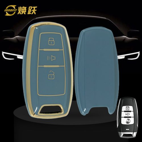 GRA1T1-Granny Grey-Gold Plating- Car Key Cover For Great Wall Motor
