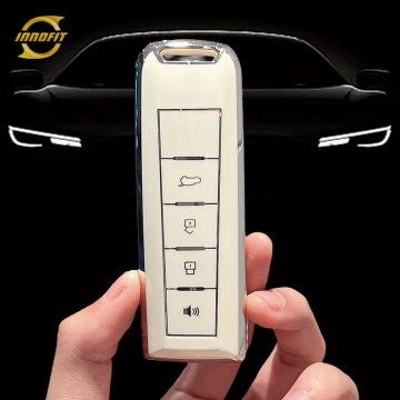 WYA1T1-White-Silver Plating- Car Key Cover For WEY