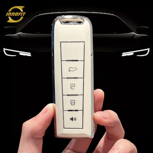 WYA1T1-White-Silver Plating- Car Key Cover For WEY