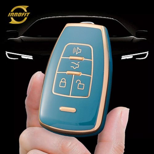 BIA1T1-Granny Grey-Gold Plating- Car Key Cover For BAIC