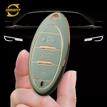 BEA1T1-Green-Gold Plating- Car Key Cover For Bestune