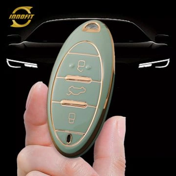 BEA1T1-Green-Gold Plating- Car Key Cover For Bestune
