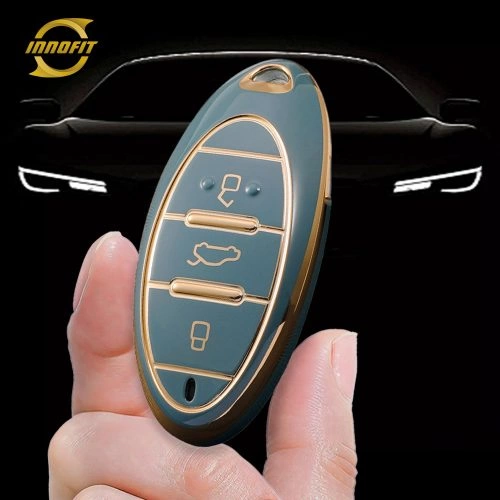 BEA1T1-Granny Grey-Gold Plating- Car Key Cover For Bestune
