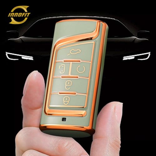 TRA1T1-Green-Gold Plating- Car Key Cover For Trumpchi