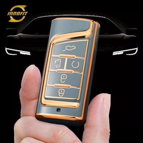 TRA1T1-Granny Grey-Gold Plating- Car Key Cover For Trumpchi