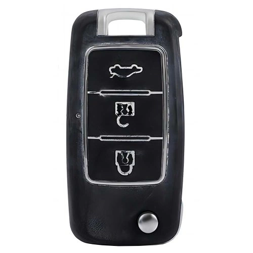 VEA1T1-Black-Gold Plating- Car Key Cover For Venucia