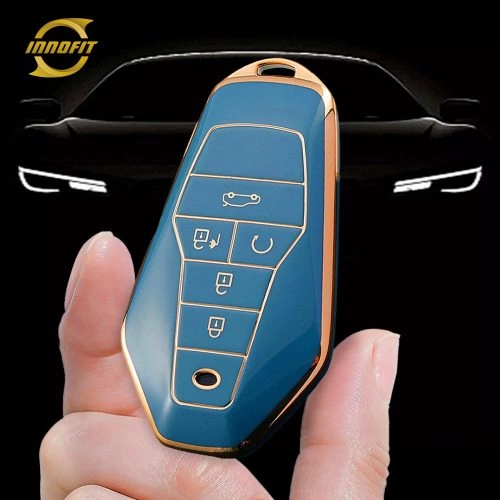 HEA1T1-Granny Grey-Gold Plating- Car Key Cover For HereyouCAN