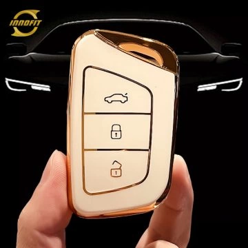 JAA1T1-White-Gold Plating- Car Key Cover For JAC