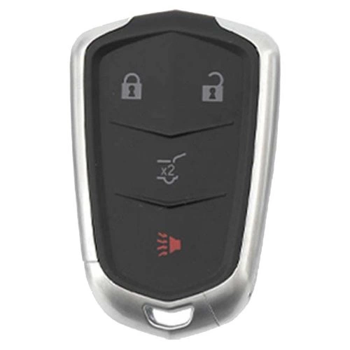CAA1T1-White-Silver Plating- Car Key Cover For Cadillac