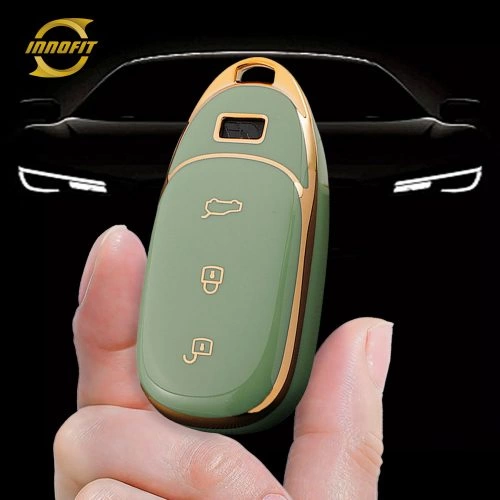 LIA1T1-Green-Gold Plating- Car Key Cover For Li Auto Inc