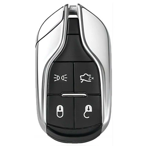 MSA1T1-White-Gold Plating- Car Key Cover For Maserati