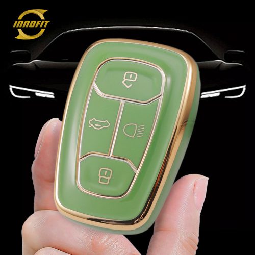 TAA1T1-Green-Gold Plating- Capa da chave do carro para Tata