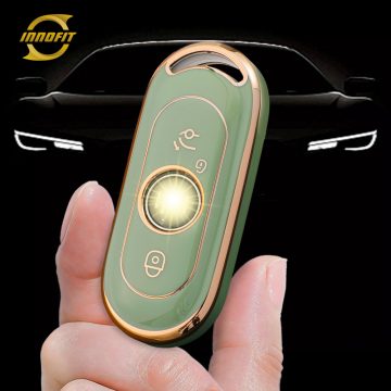 WMA1T1-Green-Gold Plating- Car Key Cover For WM