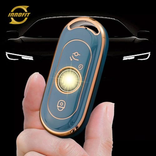 WMA1T1-Granny Grey-Gold Plating- Car Key Cover For WM