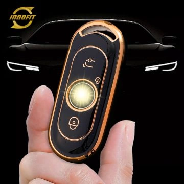 WMA1T1-Black-Gold Plating- Car Key Cover For WM