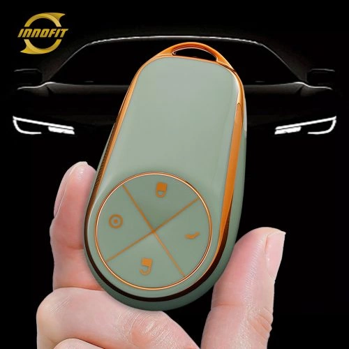 NOA1T1-Green-Gold Plating-Gold Plating- Car Key Cover For NIO
