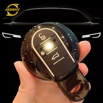 MNA1T1-Black-Silver Plating- Car Key Cover For MINI