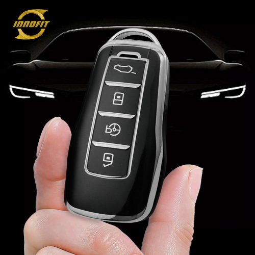 XPA1T1-Black-Silver Plating- Car Key Cover For XPENG