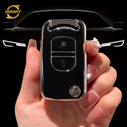 FAA1T1-Black-Silver Plating- Car Key Cover For FAW