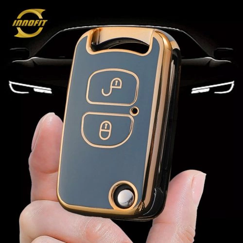 FAA1T1- 그래니 그레이-골드 도금- FAW 용 자동차 키 커버