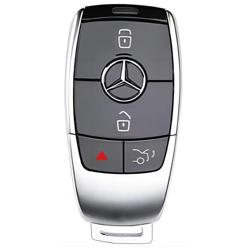 MEB4T1-Black-Gold Plating- Car Key Cover For Mercedes-Benz
