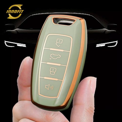 GRA2T1-Green-Gold Plating- Car Key Cover For Great Wall Motor
