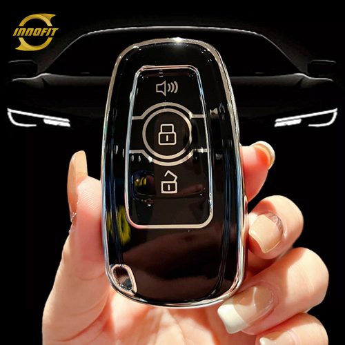 GRB1T1-Black-Silver Plating- Car Key Cover For Great Wall Motor