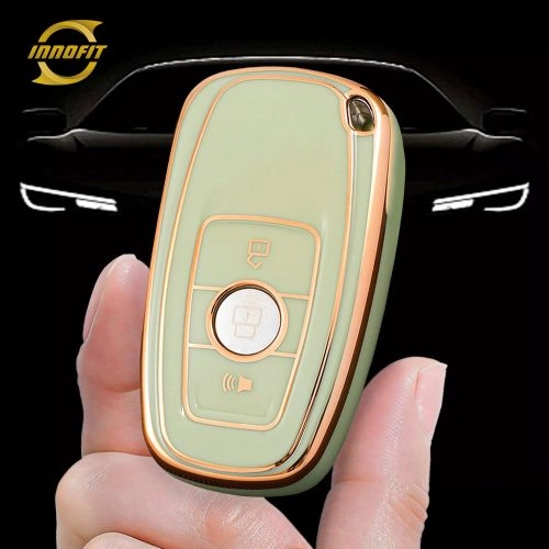 GRB1T1-Green-Gold Plating- Car Key Cover For Great Wall Motor