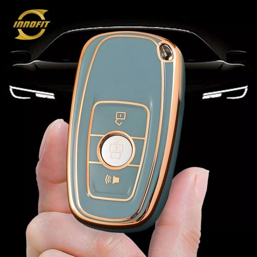 GRB1T1-Granny Grey-Gold Plating- Car Key Cover For Great Wall Motor