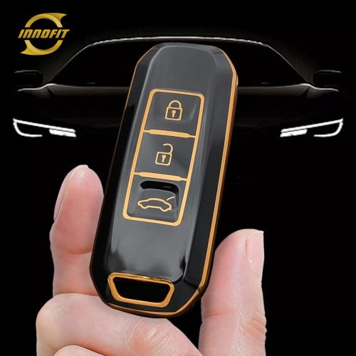 BAB1T1-Black-Gold Plating- Car Key Cover For BAOJUN Chevrolet