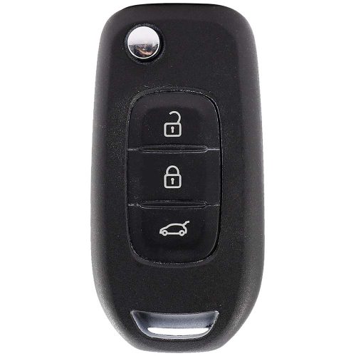 REB1T1-White-Silver Plating- Car Key Cover For Renault