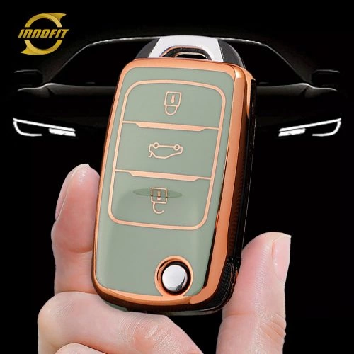 CHB1T1-Green-Gold Plating- Car Key Cover For CHANGAN