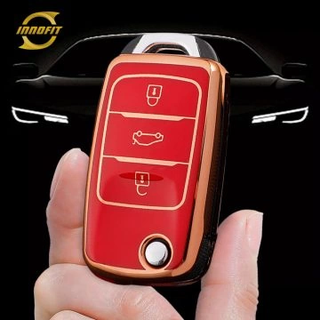 CHB1T1-Red-Gold Plating- Car Key Cover For CHANGAN