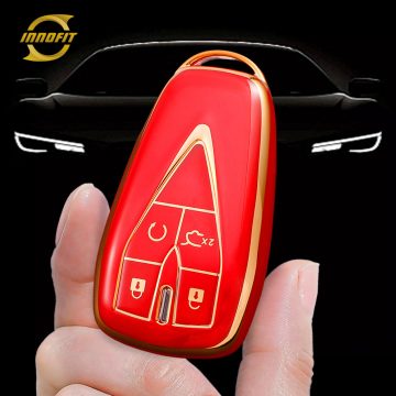 CHC2T1-Red-Gold Plating- Car Key Cover For CHANGAN