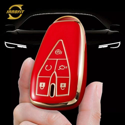 CHC3T1-Red-Gold Plating- Car Key Cover For CHANGAN
