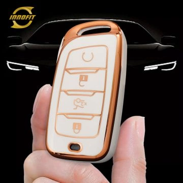 CHD1T1-White-Gold Plating- Car Key Cover For CHANGAN