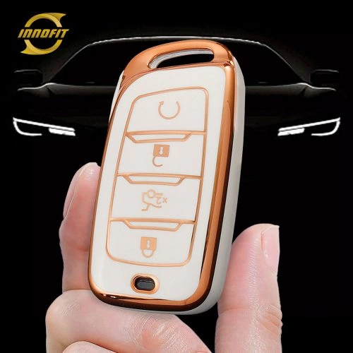 CHD1T1-White-Gold Plating- Car Key Cover For CHANGAN