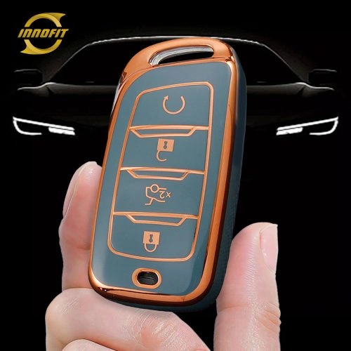 CHD1T1-Granny Grey-Gold Plating- Car Key Cover For CHANGAN