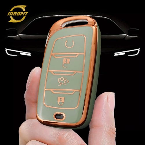 CHD1T1-Green-Gold Plating- Car Key Cover For CHANGAN