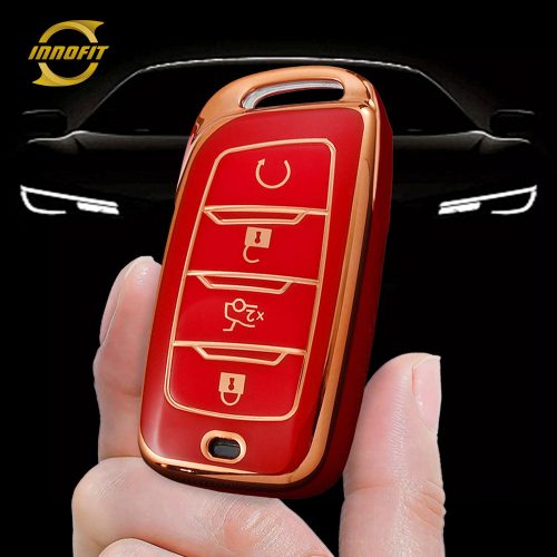 CHD1T1-Red-Gold Plating- Car Key Cover For CHANGAN