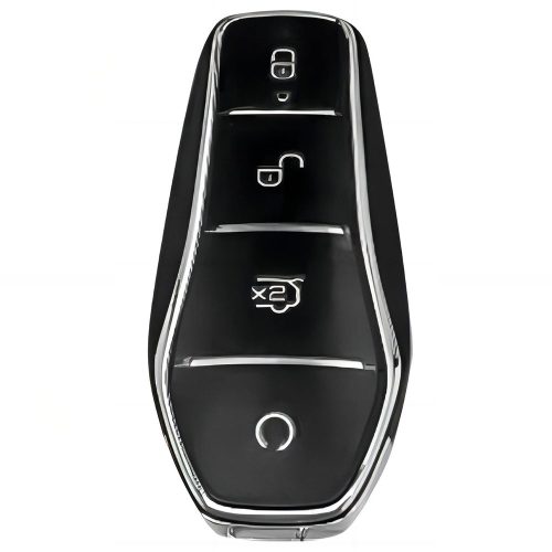 BYD1T1-White-Silver Plating- Car Key Cover For BYD