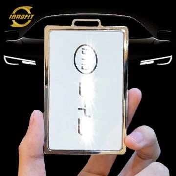 BYE1T1- 화이트-실버 도금- BYD 용 자동차 키 커버