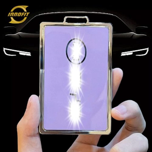 BYE1T1-Purple-Silver Plating- Car Key Cover For BYD