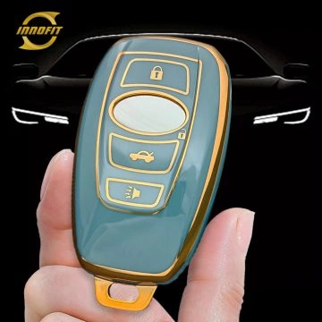 ROA2T1-Granny Grey-Gold Plating- Car Key Cover For Roewe