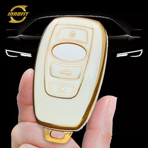 ROA2T1-White-Gold Plating- Car Key Cover For Roewe