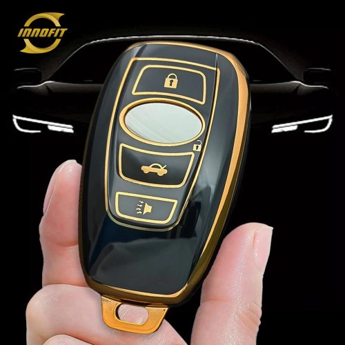 ROA2T1-Black-Gold Plating- Car Key Cover For Roewe