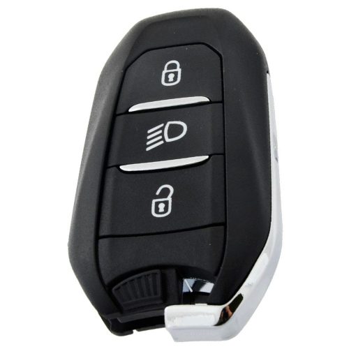PUC2T1-Black-Silver Plating- Car Key Cover For Peugeot Citroen Opel