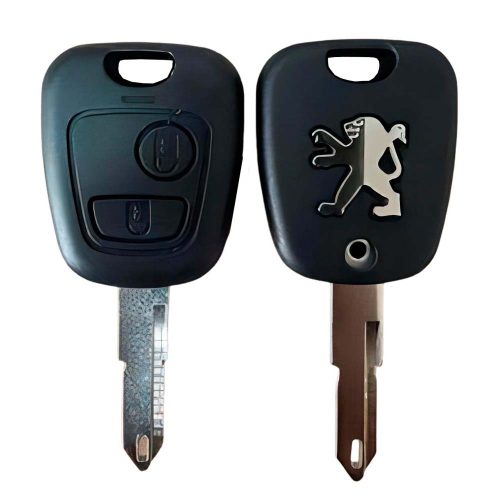 PUF2T1-Red-Gold Plating- Car Key Cover For Peugeot Citroen