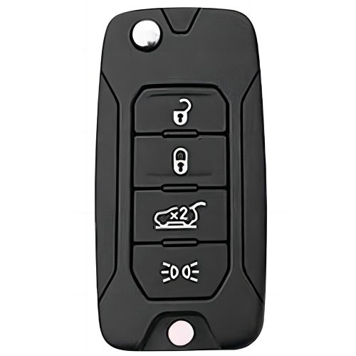 JEB1T1-White-Silver Plating- Car Key Cover For Jeep